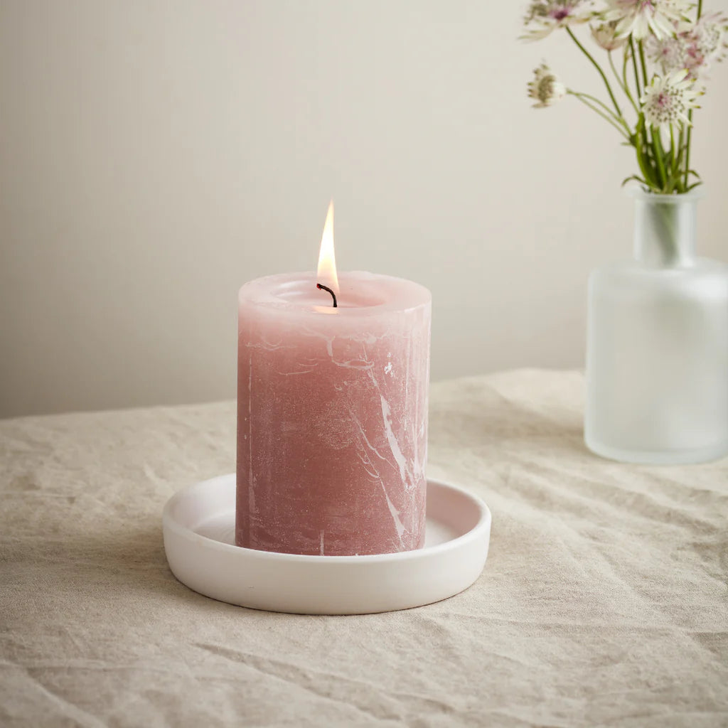 St Eval - Rhubarb, Summer Folk 3”x4” Scented Pillar candle