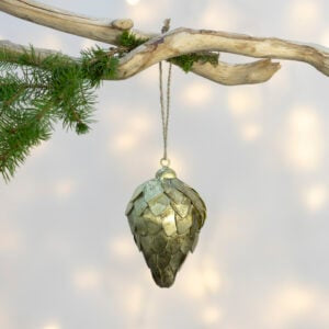 Fir Cone Antique Gold decoration - Large