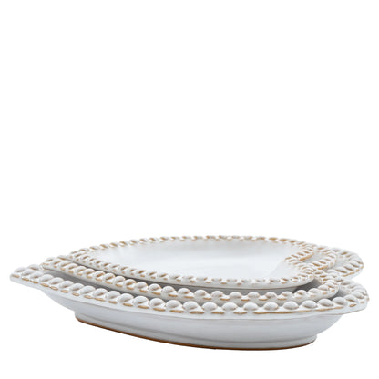 Beaded Heart Plate (Set of 3)