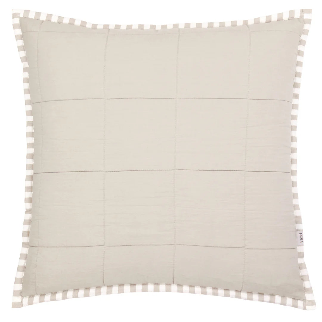 Hebden 100% Cotton Cushion Natural/Stone
