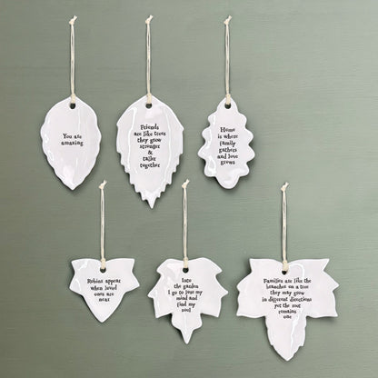 Porcelain leaf-Robins appear