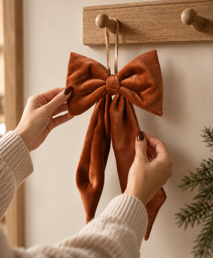 Caramel Hanging Bow