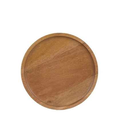 Mango Wood Round Decorative Tray