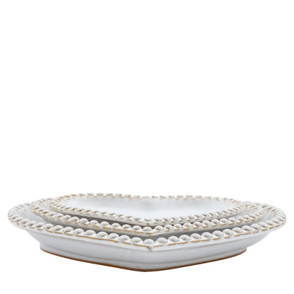 Beaded Heart Plate (Set of 3)