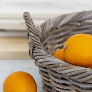 Round Kubu Basket with twisted rim