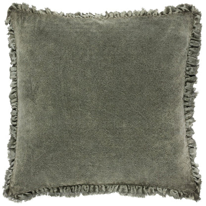 Bertie Velvet Cushion - Moss
