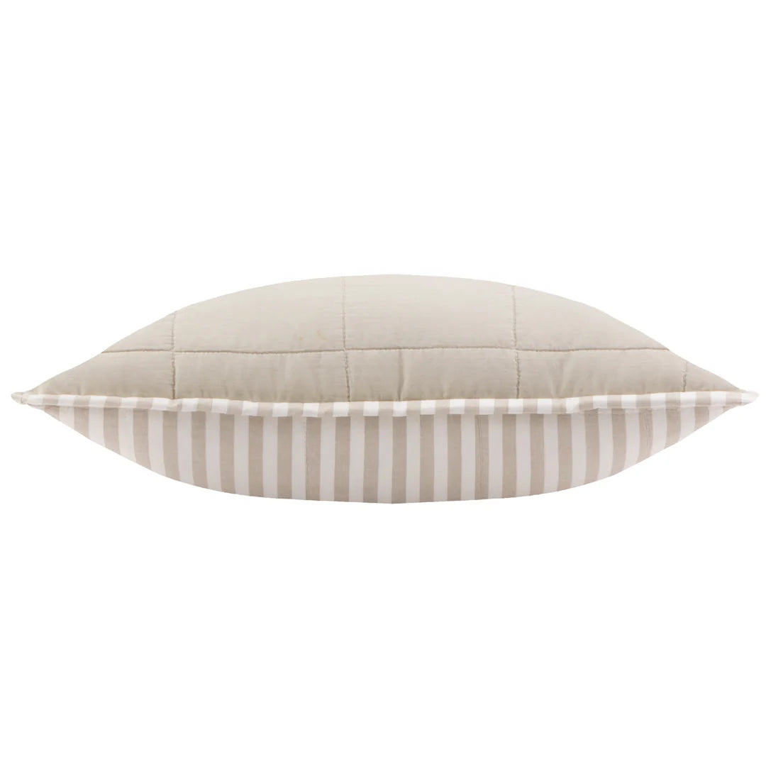 Hebden 100% Cotton Cushion Natural/Stone