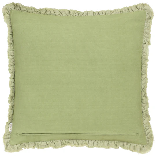 Bertie Velvet Cushion - Sage