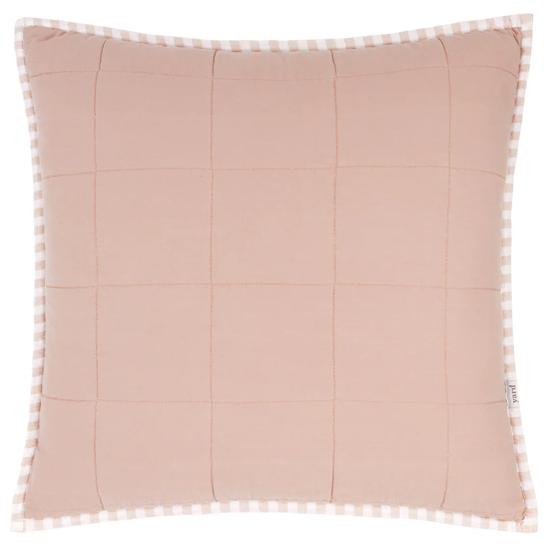 Hebden 100% Cotton Cushion Blush/Cotta