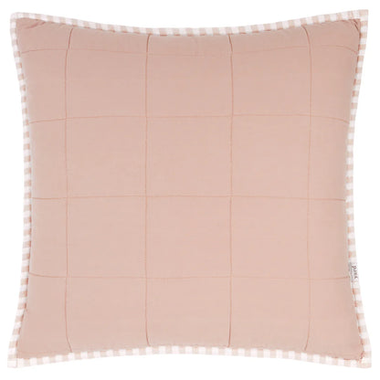 Hebden 100% Cotton Cushion Blush/Cotta