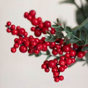 Red Berry and Eucalyptus bunch