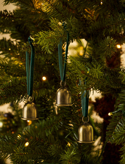 Cromwell Christmas Bells Set of 3 Antique Brass
