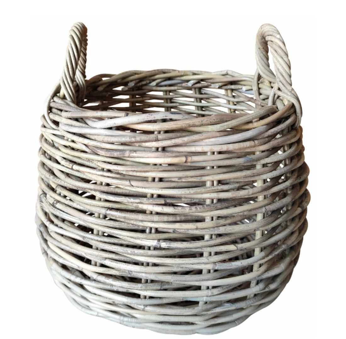 Round Basket With Handles