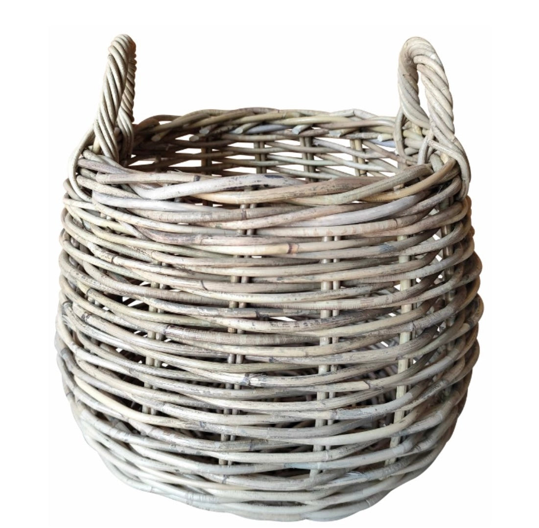 Round Basket With Handles