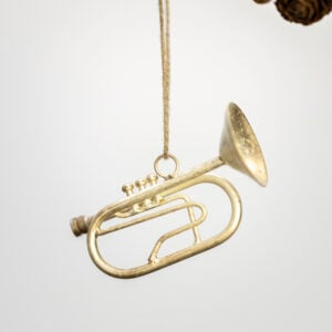 Trumpet Decoration Antique Silver