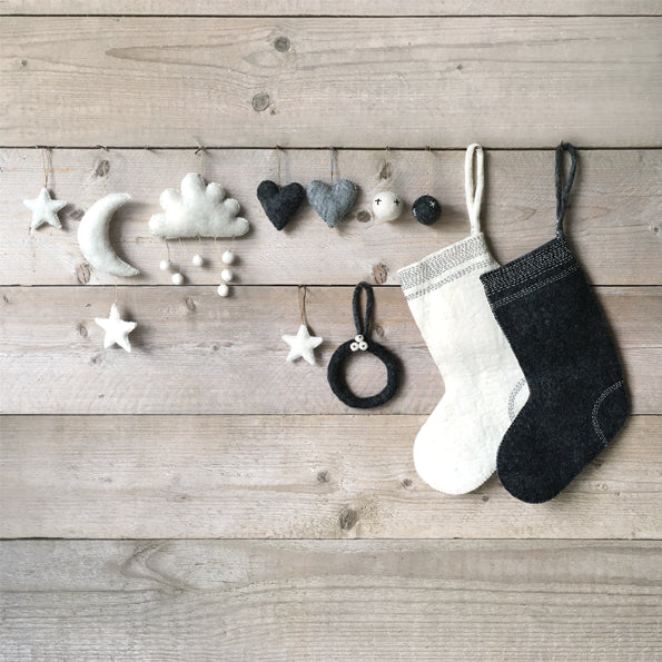 White felt Cloud decoration