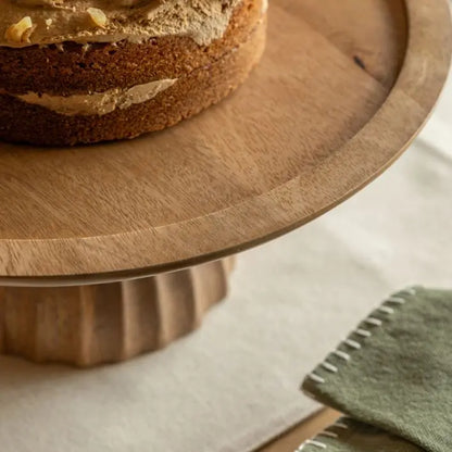 Wooden cake stand