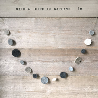 Felt garland Circles