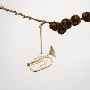 Trumpet Decoration Antique Silver