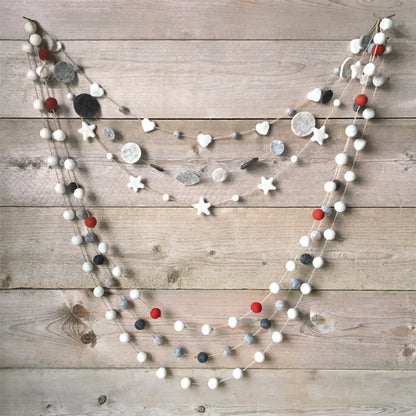 Felt garland Circles