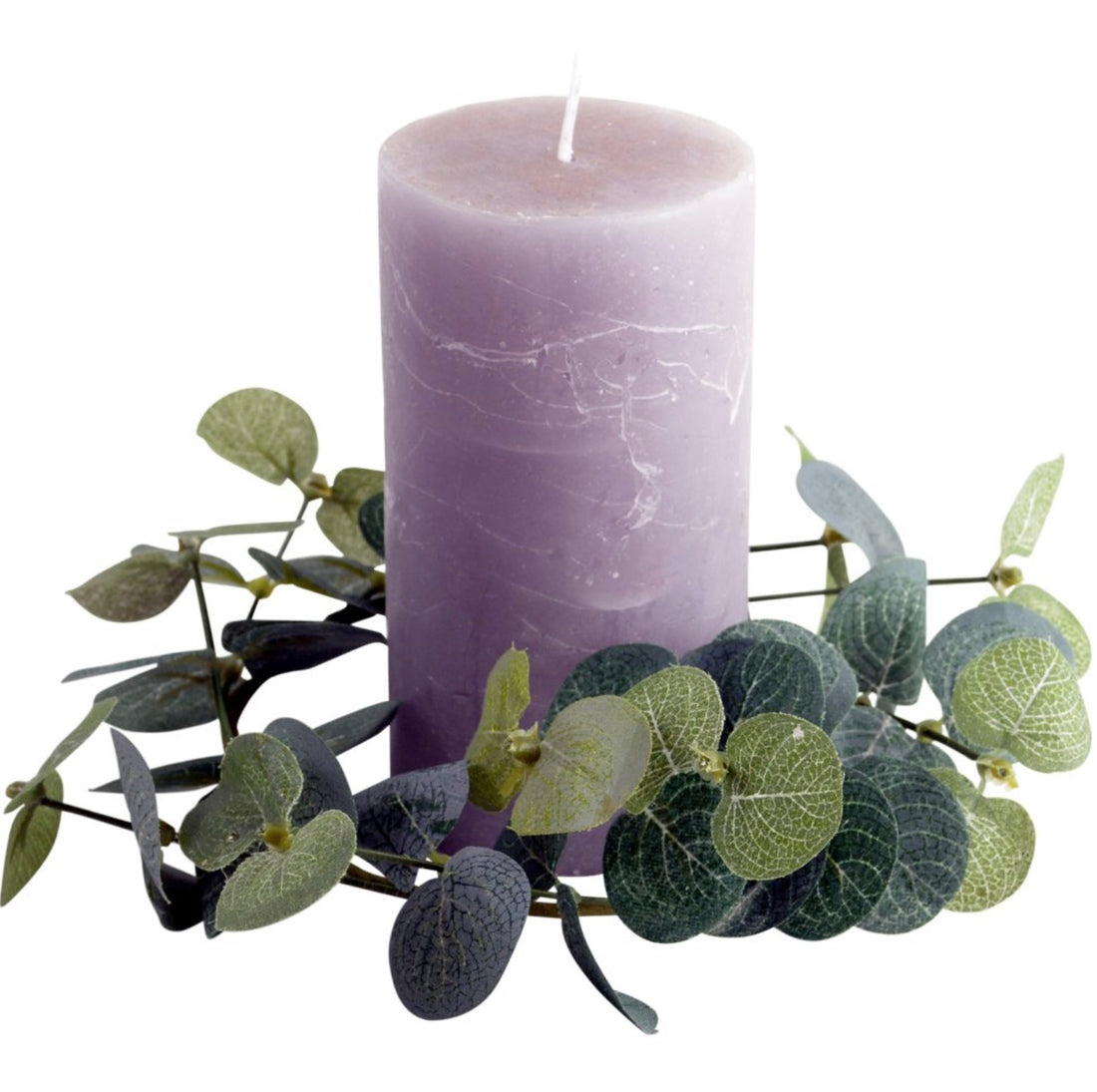 Frosted Eucalyptus Candle Ring