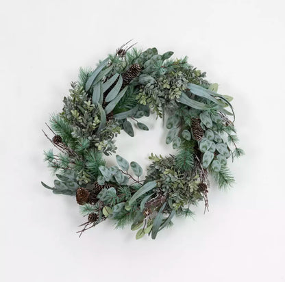 Foliage and Fir cone Wreath