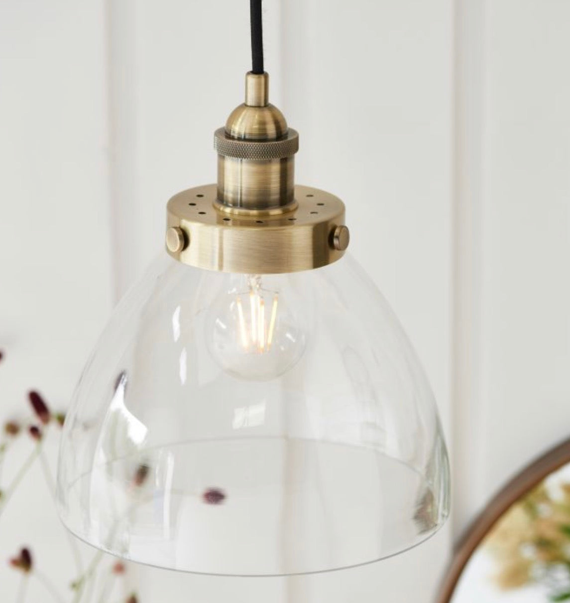 Hansen Pendant Light - aged brass