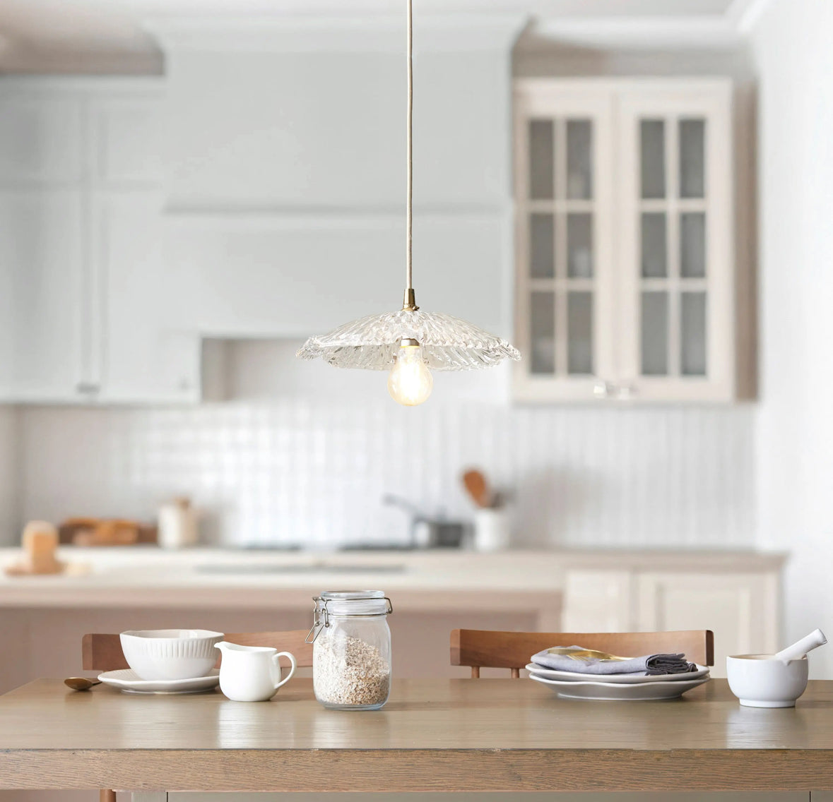 Fleur glass pendant light