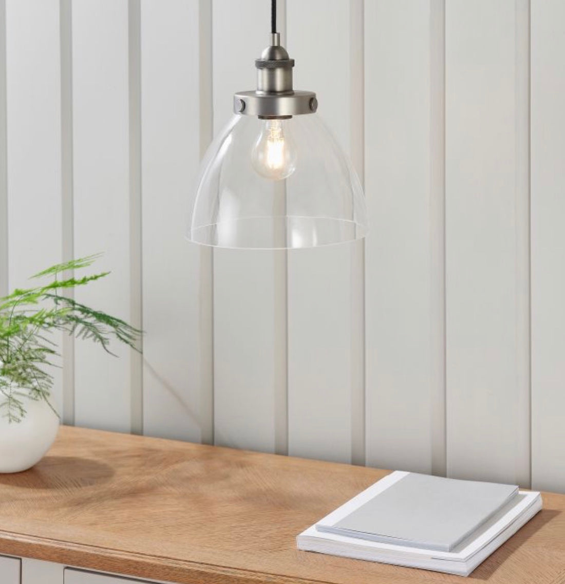 Hansen Pendant Light - brushed sliver