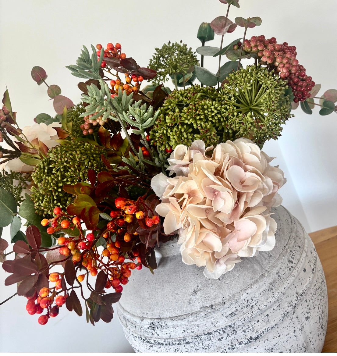 Faux Arrangement- Warm berries