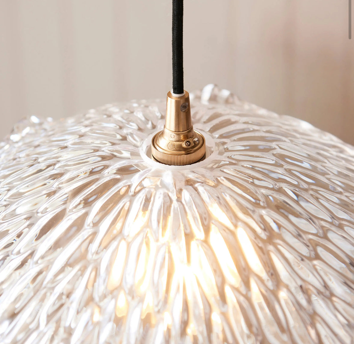 Fleur glass pendant light