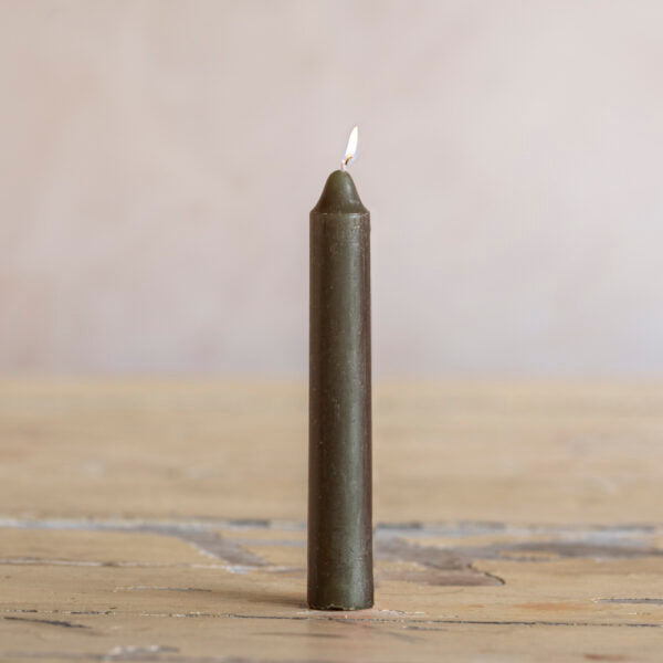 Stubby candle - Hunter Green