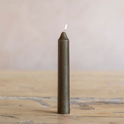 Stubby candle - Hunter Green