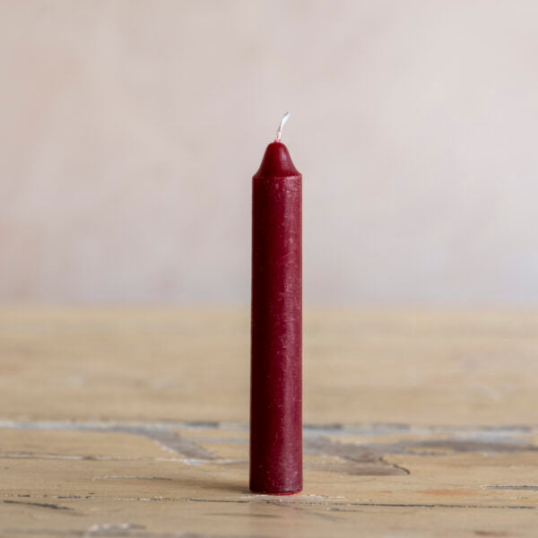 Stubby candle - Crimson