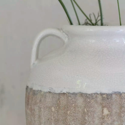 Trudy- Vase With Handles White Large