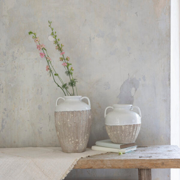 Stella- Vase With Handles White small