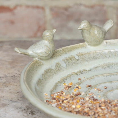 Ceramic bird bath