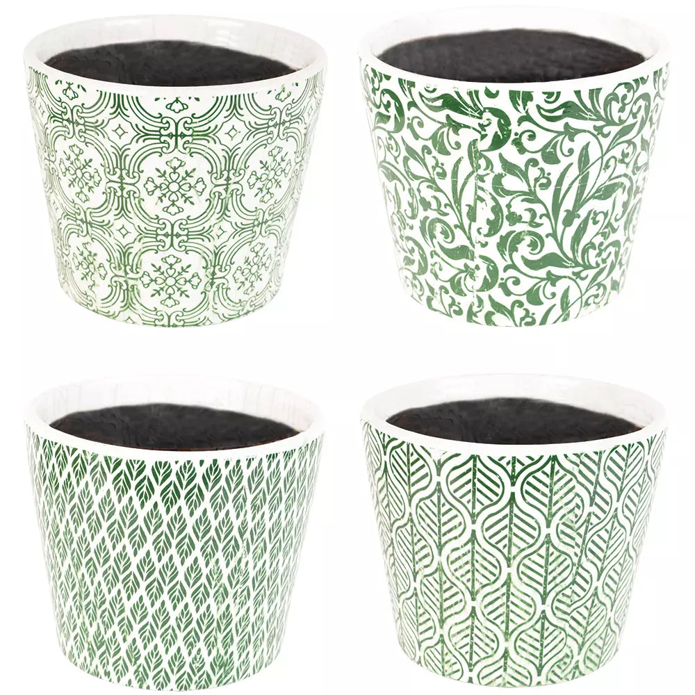 Old Style Green Dutch Plant Pot - Large - Nadia