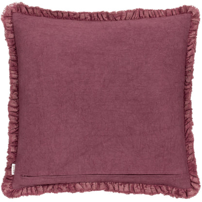 Bertie Velvet Cushion - Burnt Ruby