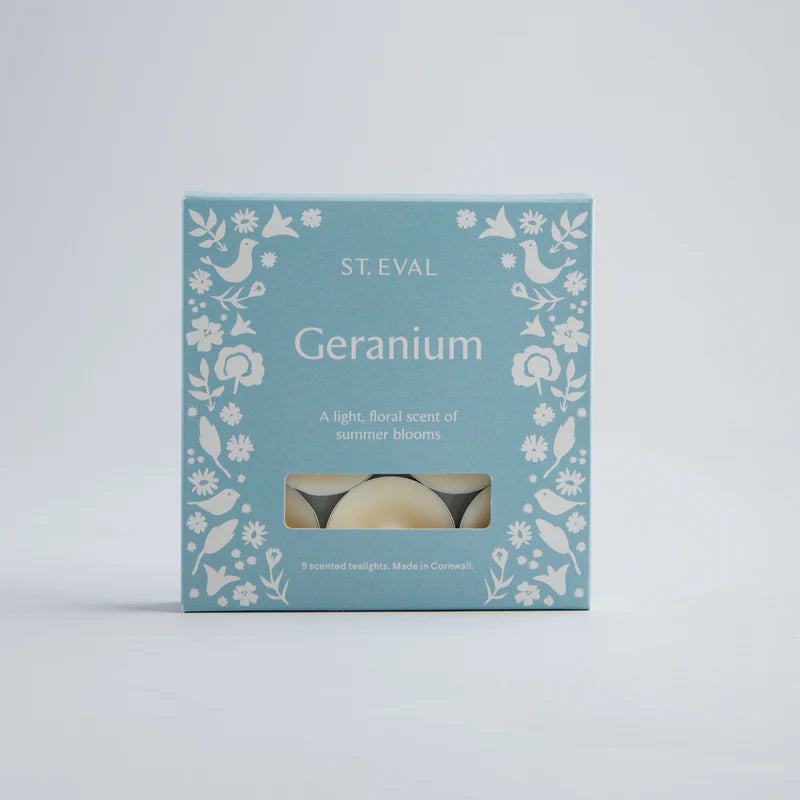 St Eval - Geranium, Summer Folk Tealights