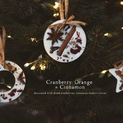 Scented Tree Star Decoration - Cranberry, Orange and Cinnamon