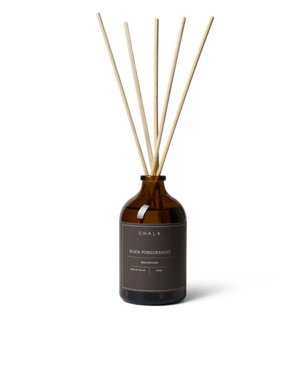 Chalk - Black Pomegranate / Amber Glass Diffuser