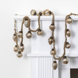 Antique Silver Bauble Garland