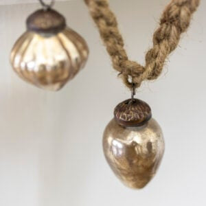 Antique Silver Bauble Garland