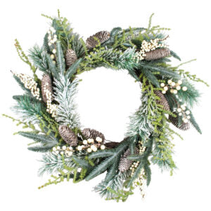 White Berry and Fircone Wreath