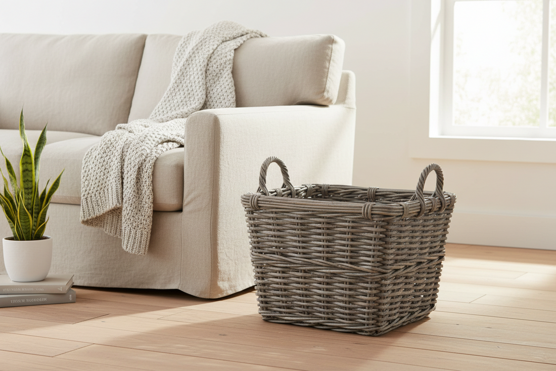 Square basket with handles - Large