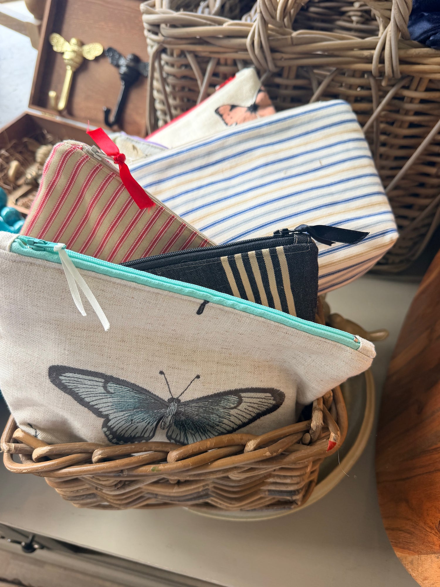 Hand made toiletry bags - various designs