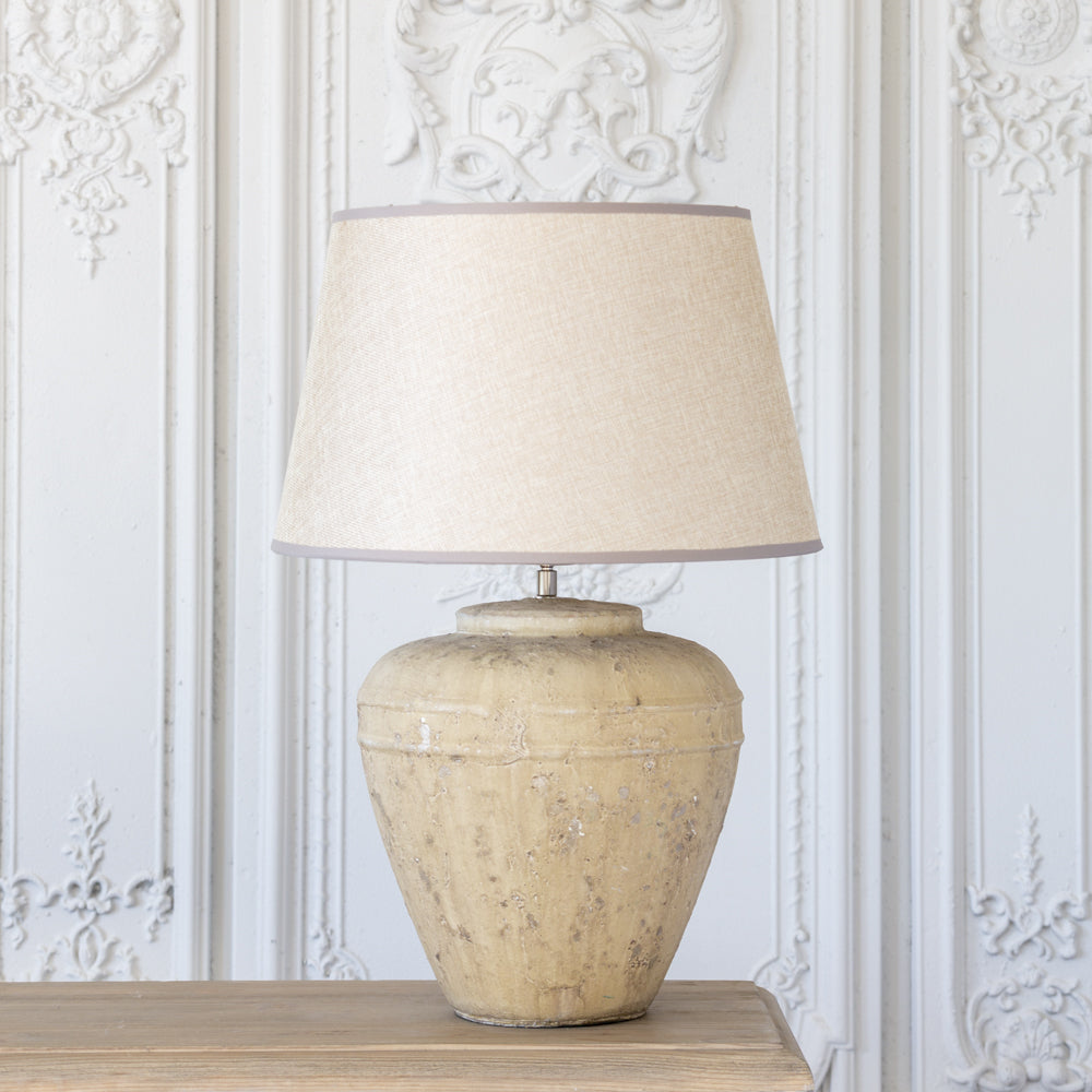 Mabel ceramic light with taupe shade