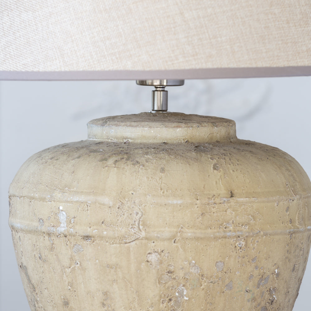 Mabel ceramic light with taupe shade