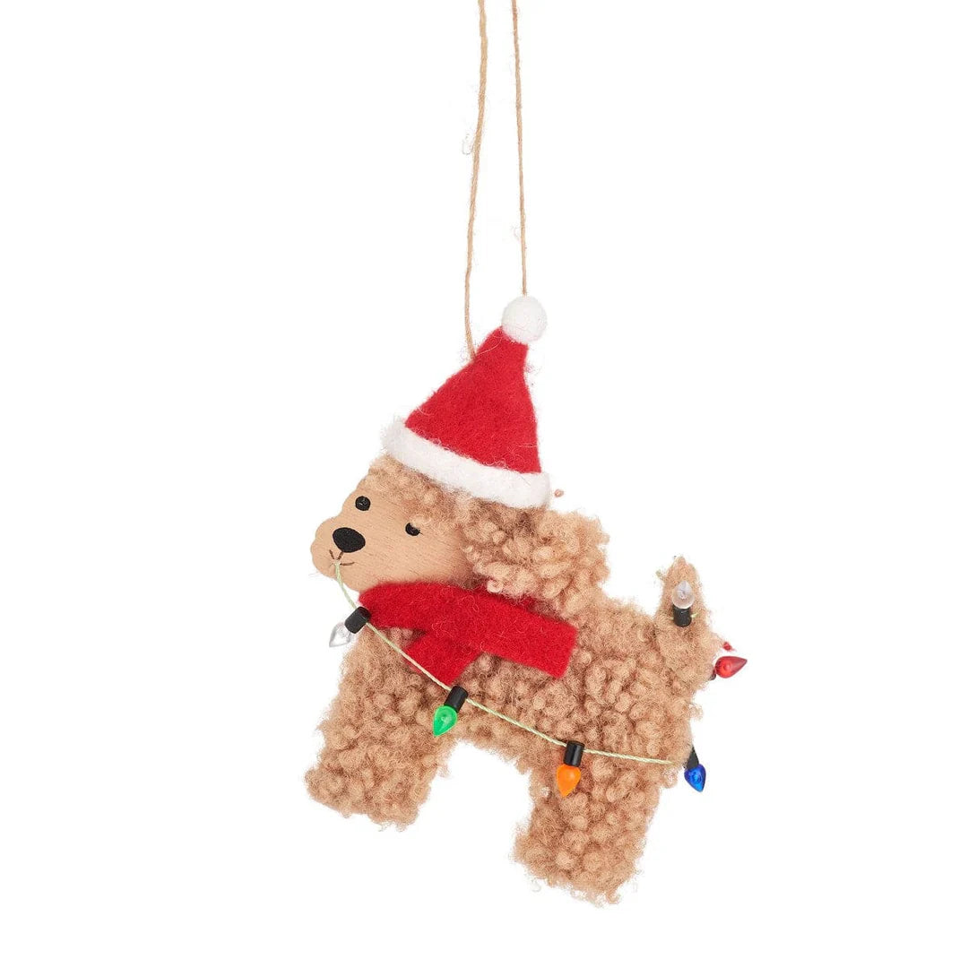 Festive Cockapoo - Felt Decoration